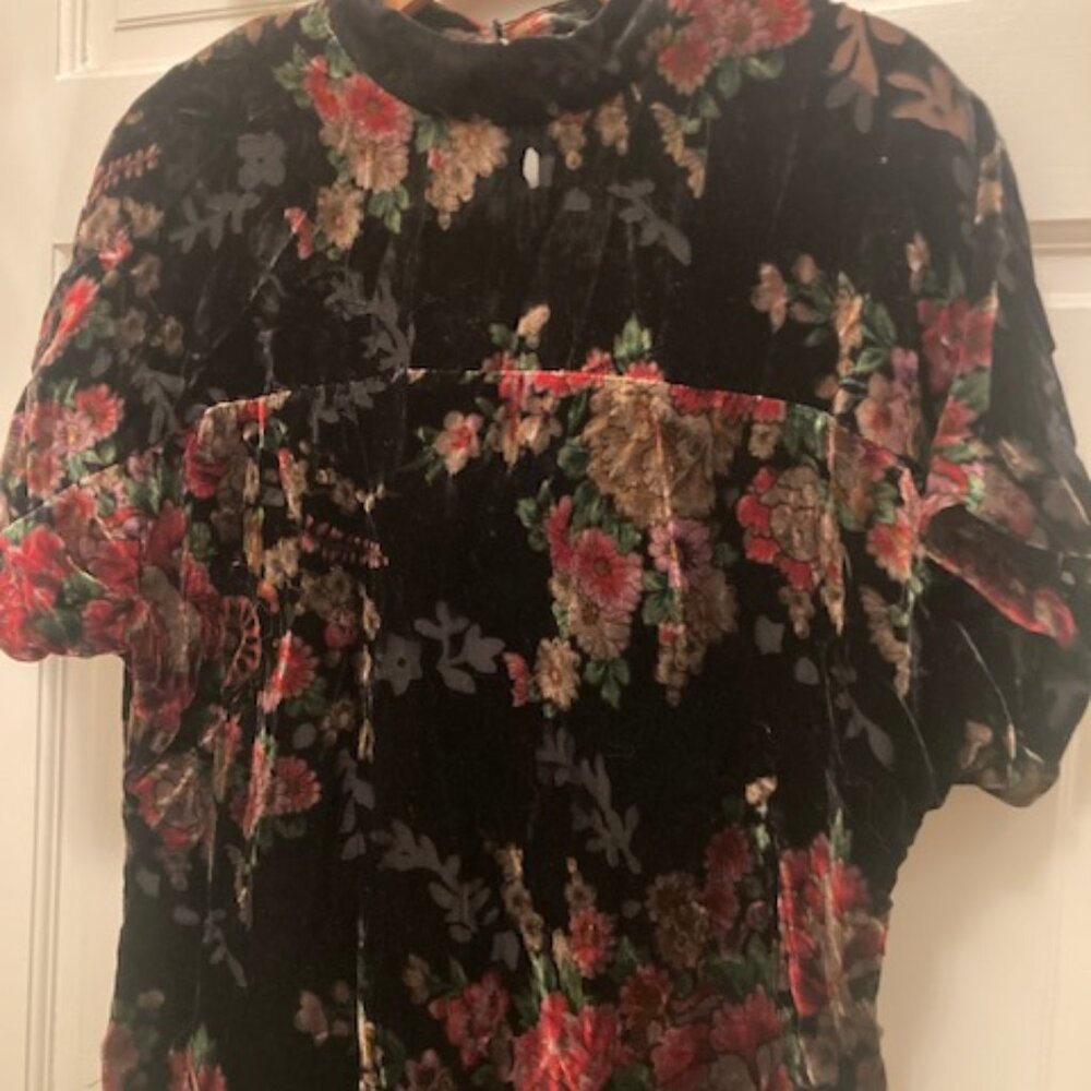 Zara floral velvet dress - Picture 4 of 7
